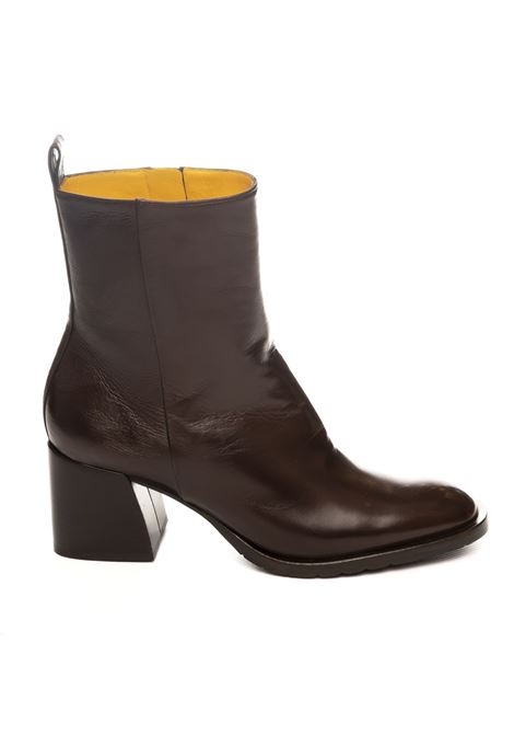 Dark brown leather ankle boot MARA BINI | T251SETA-CAFFÈ